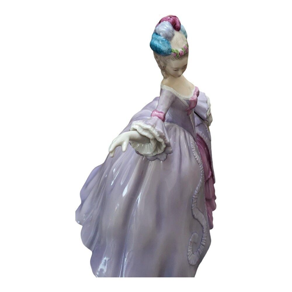 Franklin Porcelain Marianne The Minuet 8.25" Vintage 1980 Museum Of Costume - Picture 3 of 5